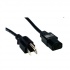 Comprehensive Cable de Poder NEMA 5-15P Macho - C13 Acoplador Hembra, 30cm, Negro  1