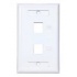 ConduNet Placa de Pared de 2 Puertos, Blanco  1