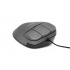 Mouse Contour Óptico Grande Izquierda, Alámbrico, USB, 1200DPI, Gris  4