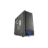 Gabinete Cooler Master MasterBox E500L con Ventana LED Azul, Midi-Tower, ATX/Micro-ATX/Mini-ITX, USB 3.0, sin Fuente, Negro/Azul  1