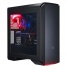 Gabinete Cooler Master MasterCase Pro 6 con Ventana LED Rojo, Midi-Tower, ATX,Micro-ATX/Mini-ITX, USB 3.0, sin Fuente, Negro  1