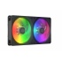 Ventilador Cooler Master MasterFan SF240R ARGB, 2x 120mm, 650 - 1800RPM, Negro - Imagen adicional 2