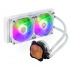 Cooler Master MasterLiquid 240L Core ARGB White Enfriamiento Líquido para CPU, 2 x 120mm, 650-1750RPM  2