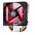 Disipador CPU Cooler Master Hyper 212 LED, 120mm, 600 - 1600RPM, Negro/Metal/Rojo  1