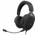 Corsair Audífonos Gamer HS50 PRO STEREO, Alámbrico, 1.8 Metros, 3.5mm, Negro/Verde