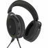 Corsair Audífonos Gamer HS50 PRO STEREO, Alámbrico, 1.8 Metros, 3.5mm, Negro/Verde - Imagen adicional 2