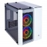 Gabinete Corsair Crystal 280X con Ventana RGB, Micro-Tower, Micro ATX/Mini-ITX, USB 3.0, sin Fuente, 2 Ventiladores RGB Instalados, Blanco