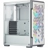 Gabinete Corsair iCUE 220T RGB Airflow, Midi-Tower, ATX/Micro-ATX/Mini-ITX, USB 3.0, sin Fuente, 3 Ventiladores Instalados, Blanco   1