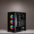 Gabinete Corsair  iCUE 4000X RGB con Ventana, Midi-Tower, ATX, USB 3.0, sin Fuente, Negro ― Daños mayores pero funcional - Golpe  en una de las patas traseras.  11