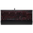 Teclado Gamer Corsair K70 LUX LED Rojo, Teclado Mécanico, Cherry MX Red, Alámbrico, Negro (Inglés)  1