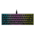 Teclado Gamer Corsair K65 Mini LED RGB 60%, Teclado Mecánico, Cherry MX Silver, Alámbrico, USB, Negro, Español  1
