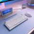 Teclado Gamer Corsair K65 PLUS RGB LED RGB 75%, Teclado Mecánico, MLX Red, Inalámbrico, RF Inalámbrico, Blanco, Inglés - Imagen adicional 1