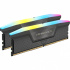 Kit Memoria RAM Corsair Vengeance RGB DDR5, 5200MHz, 32GB (2 x 16GB), CL40, Gris  1