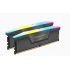 Kit Memoria RAM Corsair Vengeance RGB DDR5, 5600MHz, 64GB (2 x 32GB), CL40, Gris  1