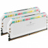 ﻿Kit Memoria RAM Corsair Dominator Platinum RGB DDR5, 5600MHz, 32GB (2 x 16GB), CL36, XMP, Blanco  1