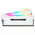 Kit Memoria RAM Corsair Vengeance RGB PRO White DDR4, 2666 MHz, 16GB (2 x 8GB), Non-ECC, CL16, XMP  3