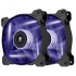 Ventilador Corsair AF120, LED Morado, 120mm, 1500RPM - 2 Piezas