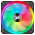 Ventilador Corsair iCUE QL120 RGB, 120mm, 1500RPM, Negro/Gris - 3 Piezas  12