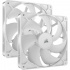 Ventilador Corsair PWM RS140, 2x 140mm, 1700RPM, Blanco  1