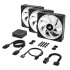 Ventilador Corsair iCUE Link QX120 RGB, 120mm, 480 - 2400RPM, Negro - 3 Piezas  7
