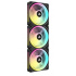 Ventilador Corsair iCUE Link QX120 RGB, 120mm, 480 - 2400RPM, Negro - 3 Piezas  6