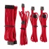 Corsair Kit de Inicio de Cables PSU Premium, Tipo 4, Rojo  4