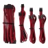 Corsair Kit de Inicio de Cables PSU Premium, Tipo 4, Rojo/Negro  4
