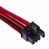 Corsair Cable Premium Conector PCIe Doble, 6.5cm, Rojo/Negro  2