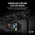 Corsair iCUE H100i RGB Elite Enfriamiento Líquido para CPU, 2x 120mm, 400 - 1850RPM  2