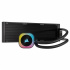 Corsair iCUE Link H150i RGB AIO Enfriamiento Líquido para CPU, 3x 120mm, hasta 2400RPM, Negro ― No cuenta con el cable icue de 600 mm  2