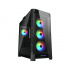 Gabinete Cougar Duoface Pro RGB con Ventana, Midi-Tower, Mini-ITX/Micro-ATX/ATX/CEB/E-ATX, USB 3.0/2.0, sin Fuente, 4 Ventiladores ARGB Instalados, Negro  1
