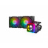 Cougar Helor RGB Enfriamiento Líquido para CPU, 2x 120mm, hasta 1800RPM, Negro