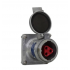 Crouse-Hinds Tomacorriente AR332, 1 Enchufes, 600V, 30A, Gris - Imagen adicional 1