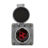 Crouse-Hinds Tomacorriente AR342, 1 Enchufes, 600V, 30A, Gris