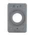 Crouse-Hinds Tapa para Pared DS21G, 1 Puerto, 1 Pieza, Gris
