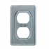 Crouse-Hinds Tapa para Pared DS-23, 2 Puertos, 1 Pieza, Gris