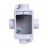 Crouse-Hinds Caja Condulet Rectangular FSX-2, 3/4", Hierro Feraloy