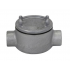 Crouse-Hinds Caja Condulet GUAC69, 2 Puertos, 2", Hierro