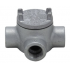 Crouse-Hinds Caja Condulet GUAT-16 DBR, 3 Puertos, 1/2", Hierro