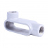 Crouse-Hinds Caja Condulet Ovalada Forma L, 1", Aluminio  1