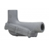 Crouse-Hinds Caja Condulet LBH80, 2 Puertos, 3", Hierro