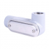 Crouse-Hinds Caja Condulet LR-107 CG, 2 Puertos, 4", Aluminio