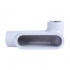 Crouse-Hinds Caja Condulet Ovalada Forma LR, 1/2", Aluminio