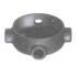 Crouse-Hinds Caja Condulet SEHX1, 4 Puertos, 1/2", Aluminio