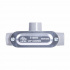 Crouse-Hinds Caja Condulet T-33, 3 Puertos, 1", Aluminio