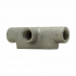Crouse-Hinds Caja Condulet T27, 3/4", 3 Salidas, Gris  3