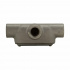 Crouse-Hinds Caja Condulet T27 CG, 3/4", 3 Salidas, Gris  1