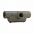 Crouse-Hinds Caja Condulet T27 CG, 3/4", 3 Salidas, Gris  3