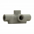 Crouse-Hinds Caja Condulet Ovalada Forma T, 3/4", Aluminio  4