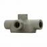 Crouse-Hinds Caja Condulet Ovalada Forma T, 3/4", Aluminio  3